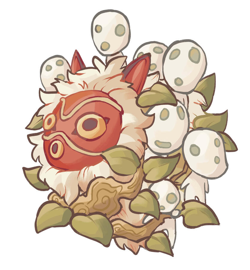 Kodama Mask (Princess Mononoke)