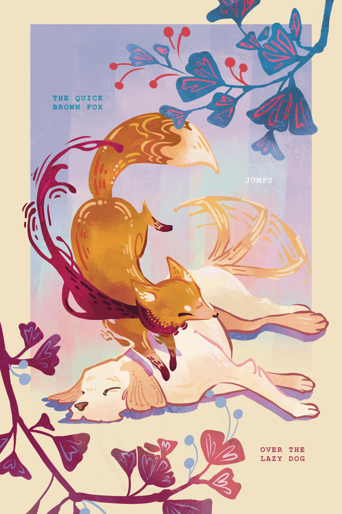 Quick brown fox jumps over the lazy dog (Original Work)